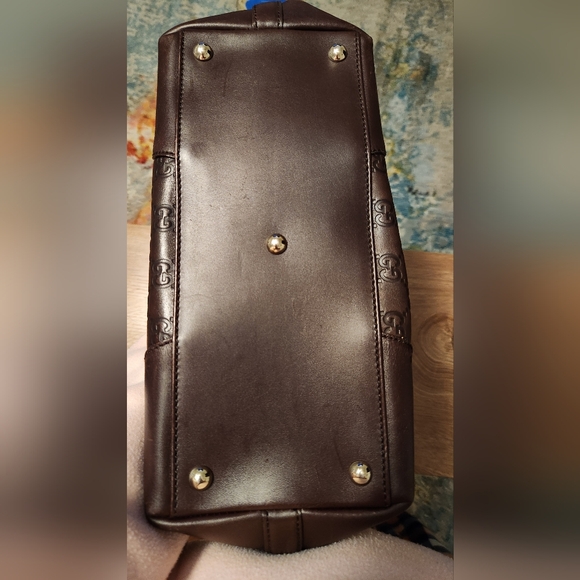 Gucci Guccissima Punch Tote Burgundy Calf Leather - Picture 10 of 10